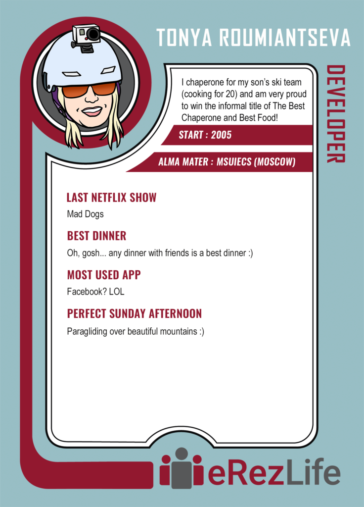 Meet Tonya information hockey card