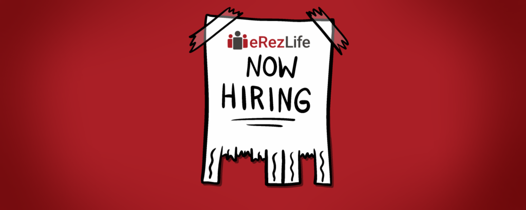 Banner saying we're hiring
